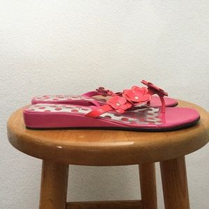 Michelle D Pink Floral Sandals